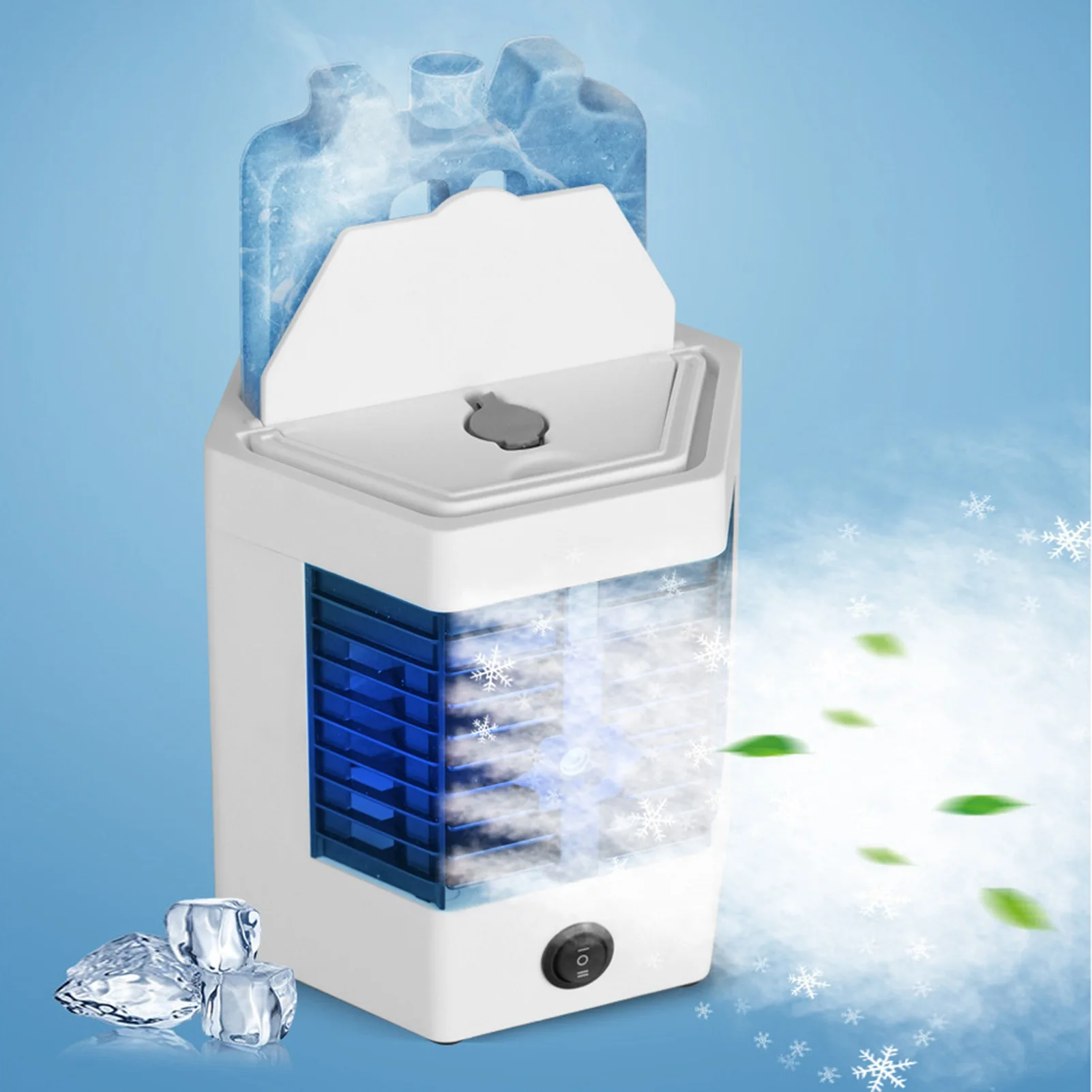 Mini Air Cooler Portable Air Conditioner Personal Humidification Evaporative Air Cooler Fan for Bedroom Office Desk
Mini Air Cooler Portable Air Conditioner Personal Humidification Evaporative Air Cooler Fan for Bedroom Office Desk