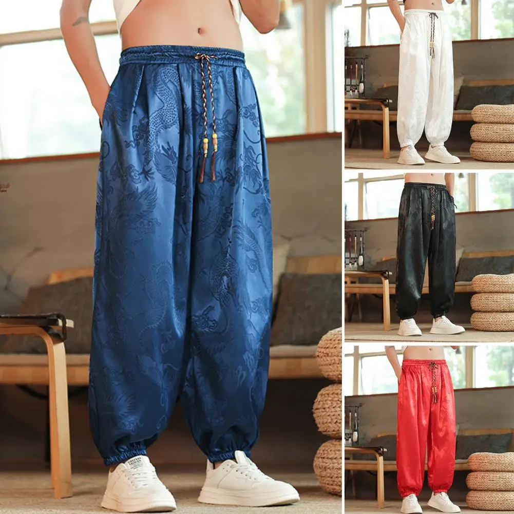 Pants with Straps Ethnic Vintage Print Men's Pants with Elastic Waistband Multi-pocket Design for Everyday Wear Sport Trousers
Pants with Straps Ethnic Vintage Print Men's Pants with Elastic Waistband Multi-pocket Design for Everyday Wear Sport Trousers