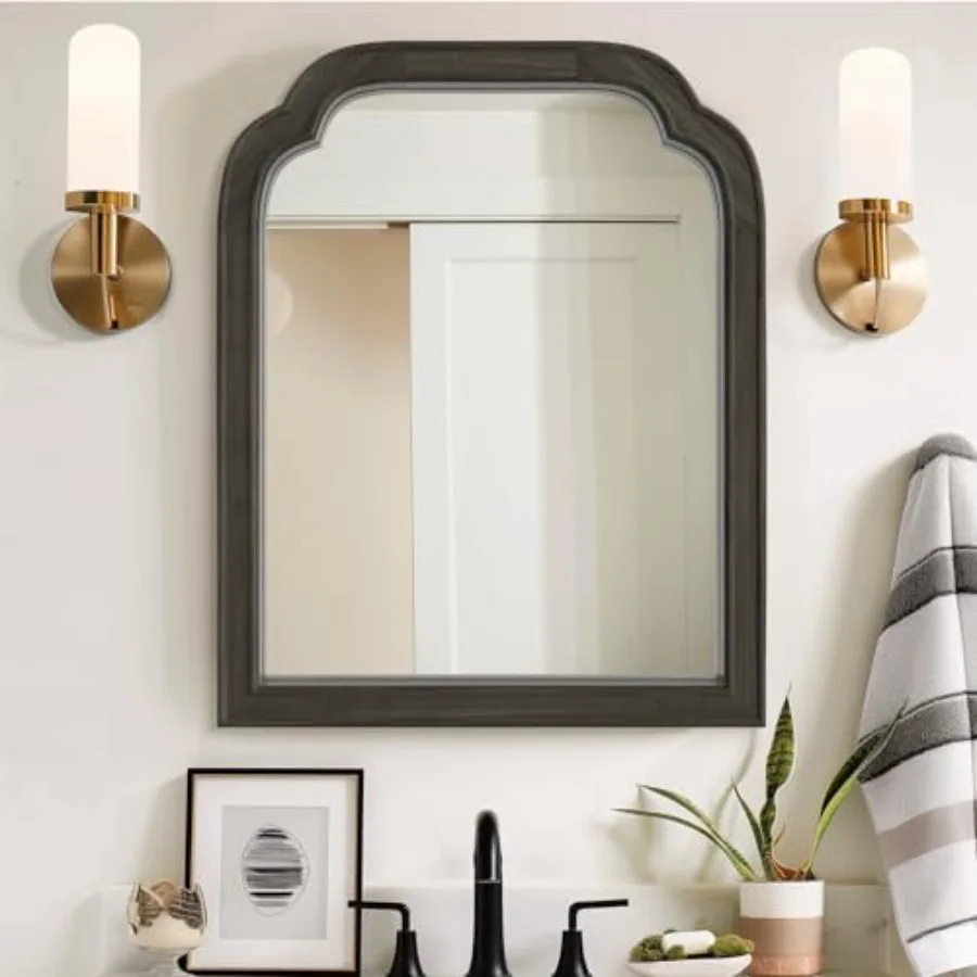 Wood Bathroom Mirrors for Wall Mounted 16" x 20" Rustic Wood Frame Wall Mirrors Decorative for Living Room or Bedroom Vanity Mi
Wood Bathroom Mirrors for Wall Mounted 16" x 20" Rustic Wood Frame Wall Mirrors Decorative for Living Room or Bedroom Vanity Mi