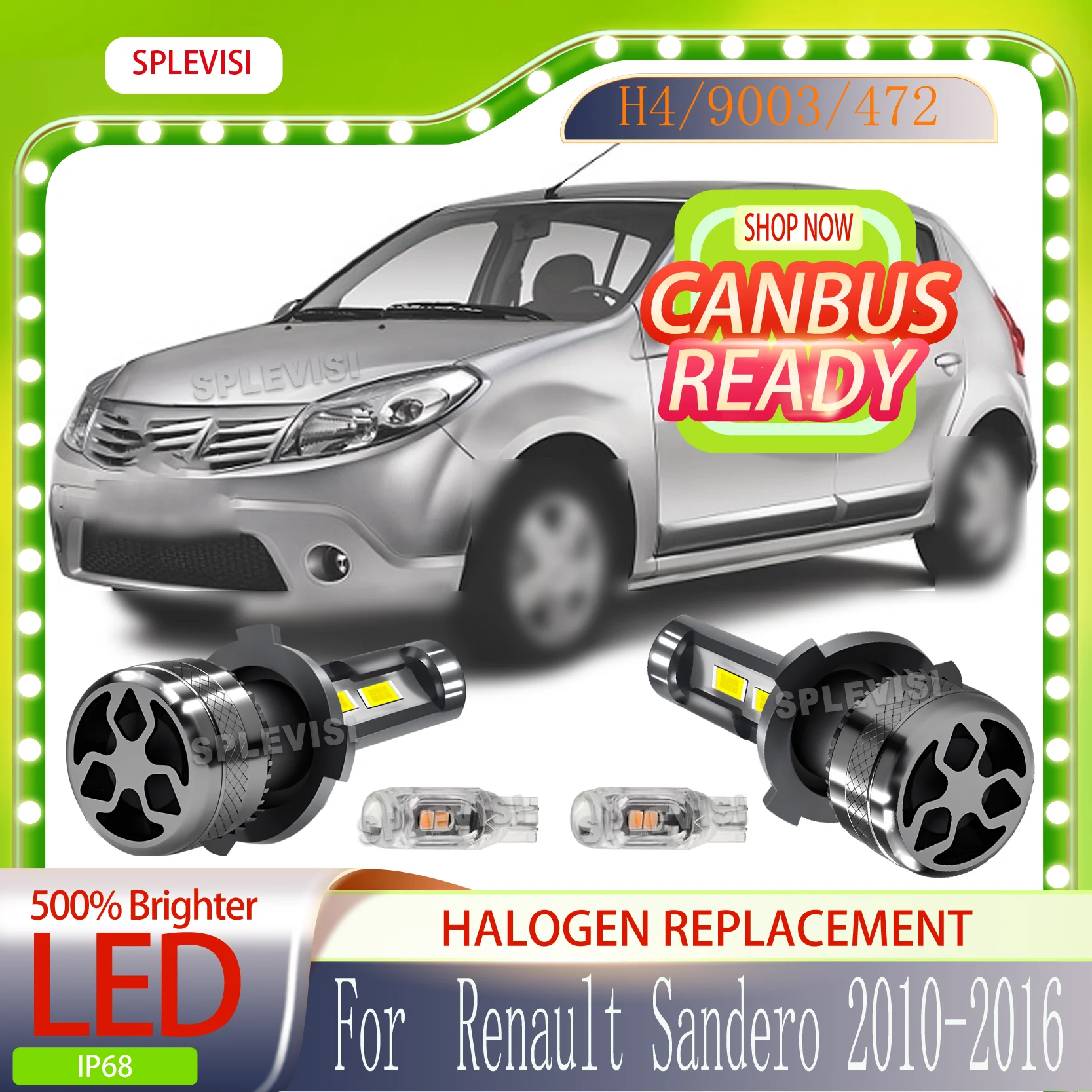Simple plug-and-play installation LED Car Light 500% brightness increase FOR Renault Sandero 2010 2011 2012 2013 2014 2015 2016
Simple plug-and-play installation LED Car Light 500% brightness increase FOR Renault Sandero 2010 2011 2012 2013 2014 2015 2016