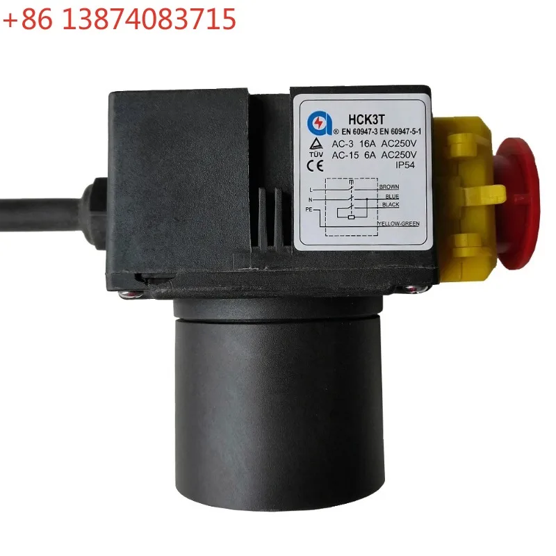 HCK3T 250V 16/6A IP54 Wood Splitting Machine Electromagnetic Push Button Switches Power On Off Switch for Log Splitter Cutter
HCK3T 250V 16/6A IP54 Wood Splitting Machine Electromagnetic Push Button Switches Power On Off Switch for Log Splitter Cutter