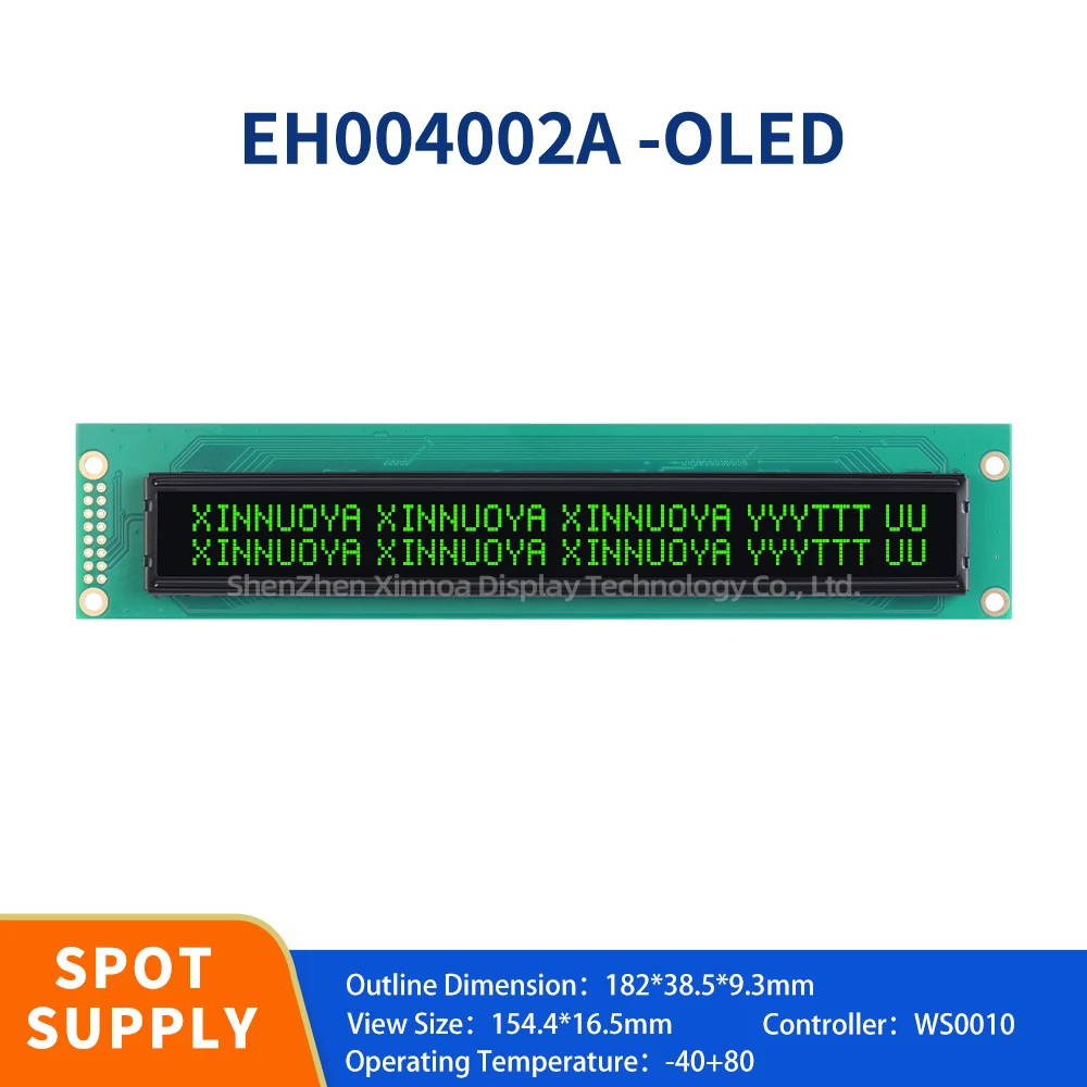 Real 4002 402 40*2 Character LCD Module Display LCM Screen Built In WS0010 Working Temperature -40+80 OLED Display Screen
Real 4002 402 40*2 Character LCD Module Display LCM Screen Built In WS0010 Working Temperature -40+80 OLED Display Screen