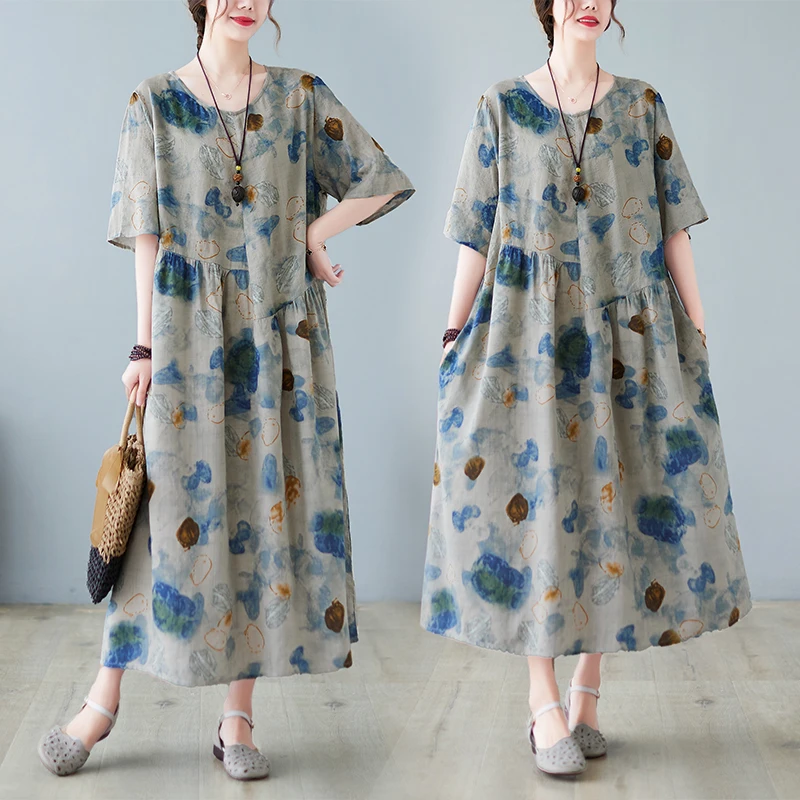 Асимметричная плиссированная хлопково-льняная юбка ort Sve Long Dr, женская круглая юбка трапециевидной формы большого размера, летняя Dr 
Асимметричная плиссированная хлопково-льняная юбка ort Sve Long Dr, женская круглая юбка трапециевидной формы большого размера, летняя Dr