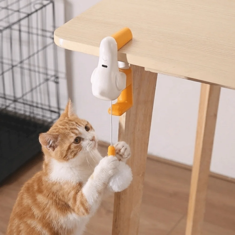 Rechargeable Automatic Lifting Cat Toy Ball Clip on Stretchable Kitten Teasing Toy Automatic Telescopic Electric Cat Toy
Rechargeable Automatic Lifting Cat Toy Ball Clip on Stretchable Kitten Teasing Toy Automatic Telescopic Electric Cat Toy