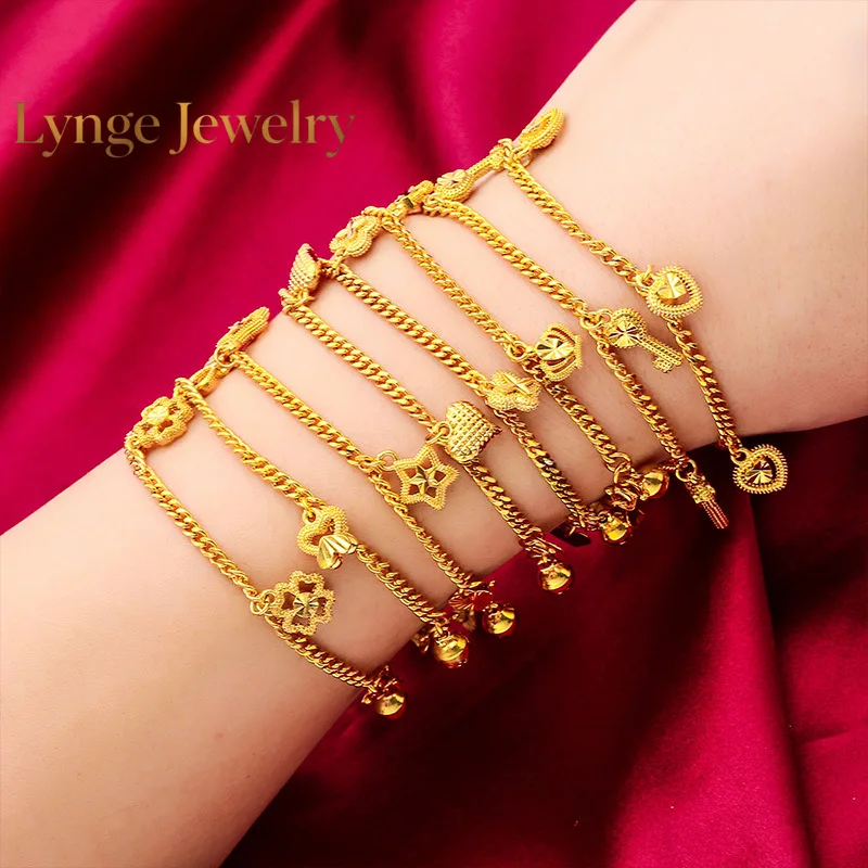 Lynge Jewelry Love Bracelet for Women, 24K Gold, AU999 | Solid hearts with pearl spacers, durable for everyday activities.
Lynge Jewelry Love Bracelet for Women, 24K Gold, AU999 | Solid hearts with pearl spacers, durable for everyday activities.