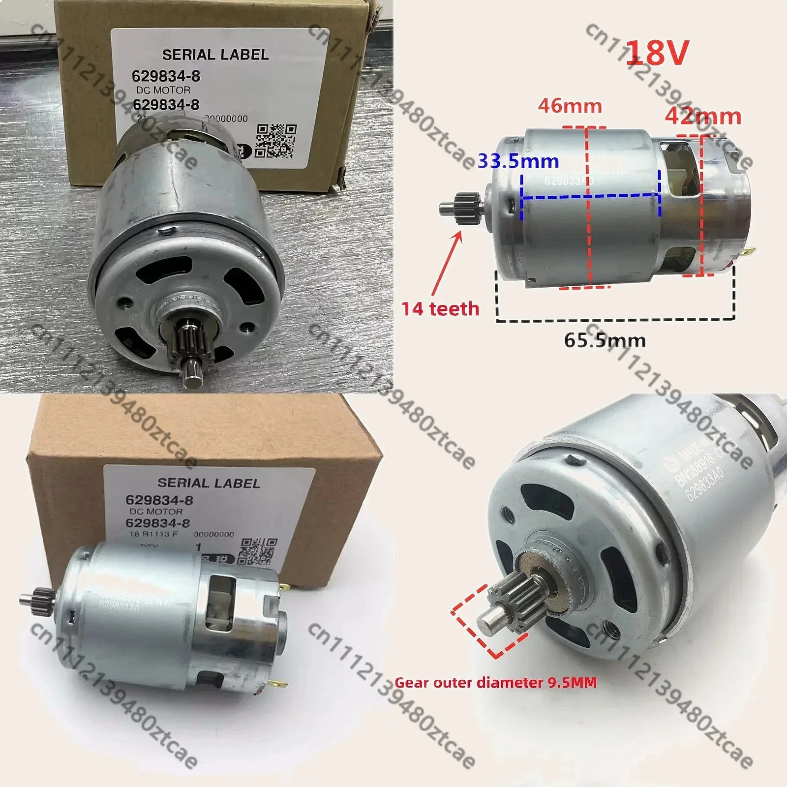14 Teeth 18V Motor 629937-8 629834-8 Replacement for Power Drill Cordless Tool
14 Teeth 18V Motor 629937-8 629834-8 Replacement for Power Drill Cordless Tool