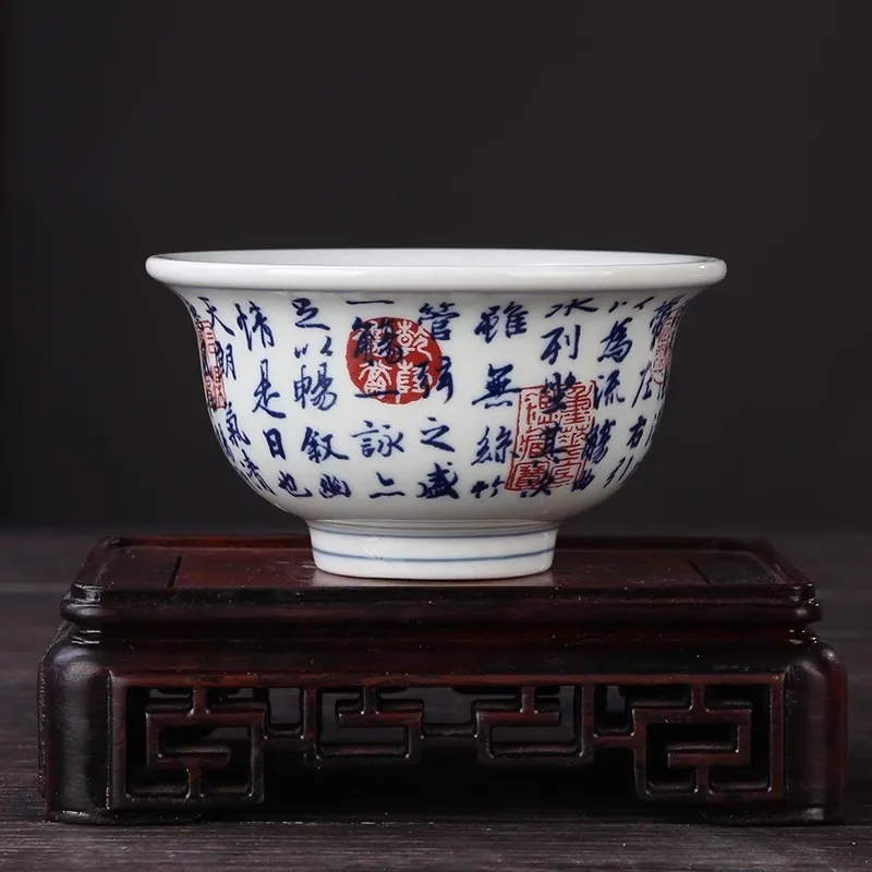 Фарфоровая чашка для чая с фигурой Лань Тинь Сю, эпохи династий Мин и Цин, эпохи Цяньлун, сине-белая, антикварная.
Фарфоровая чашка для чая с фигурой Лань Тинь Сю, эпохи династий Мин и Цин, эпохи Цяньлун, сине-белая, антикварная.