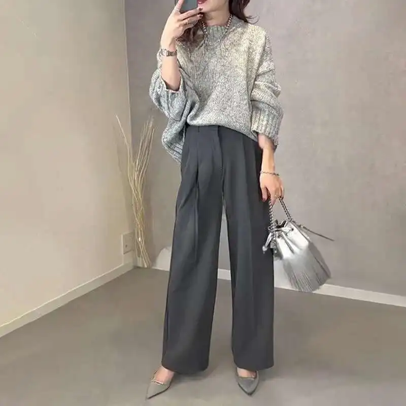 2025 Autumn/winter New Commuting Style Round Neck Long Sleeve Woolen Top+long Pants Two Piece Set
2025 Autumn/winter New Commuting Style Round Neck Long Sleeve Woolen Top+long Pants Two Piece Set