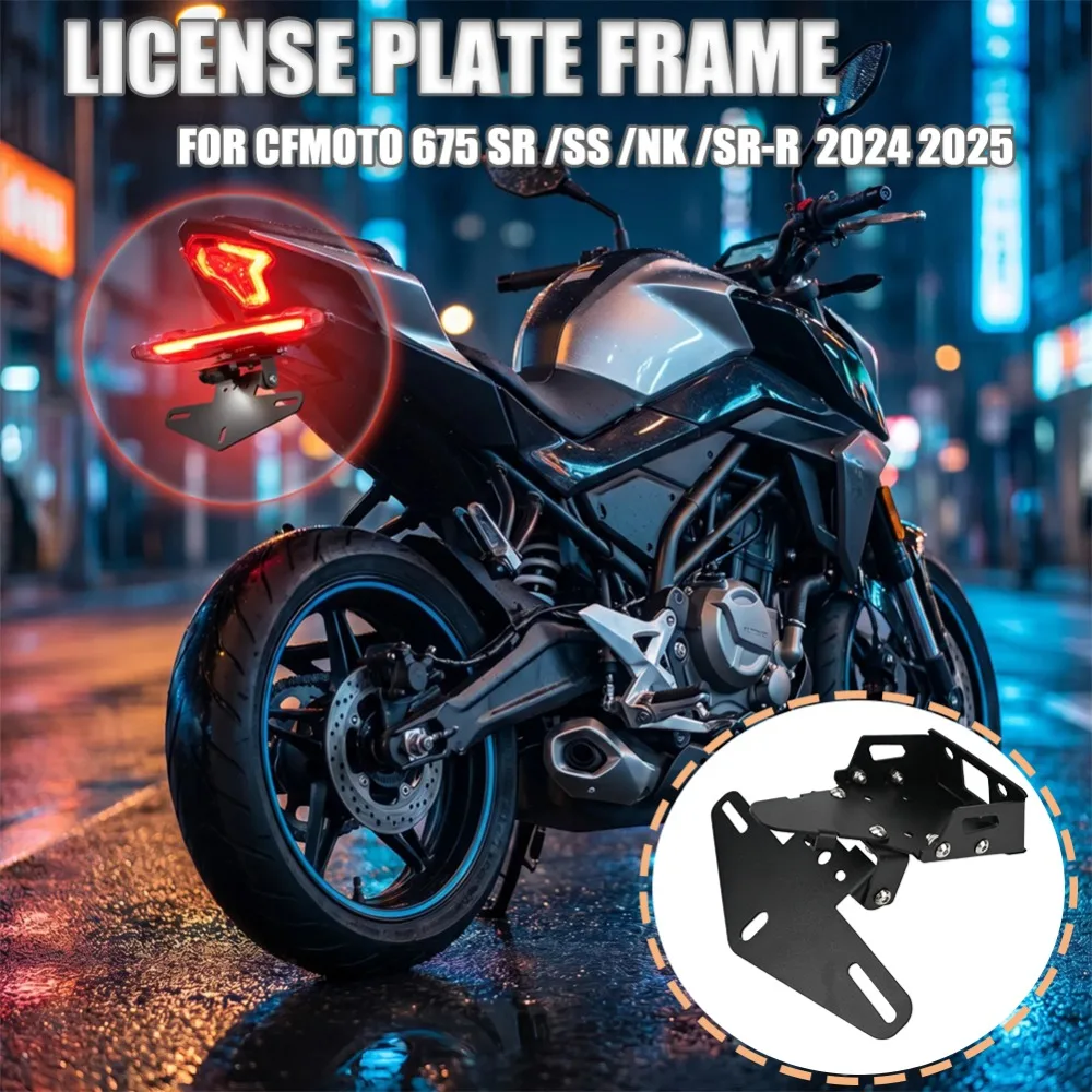 FOR CFMOTO 675 SR SS NK 675SS 675SR-R 675NK 2024 2025 Motorcycle Tail Tidy Fender Eliminator License Plate Holder LED Light
FOR CFMOTO 675 SR SS NK 675SS 675SR-R 675NK 2024 2025 Motorcycle Tail Tidy Fender Eliminator License Plate Holder LED Light