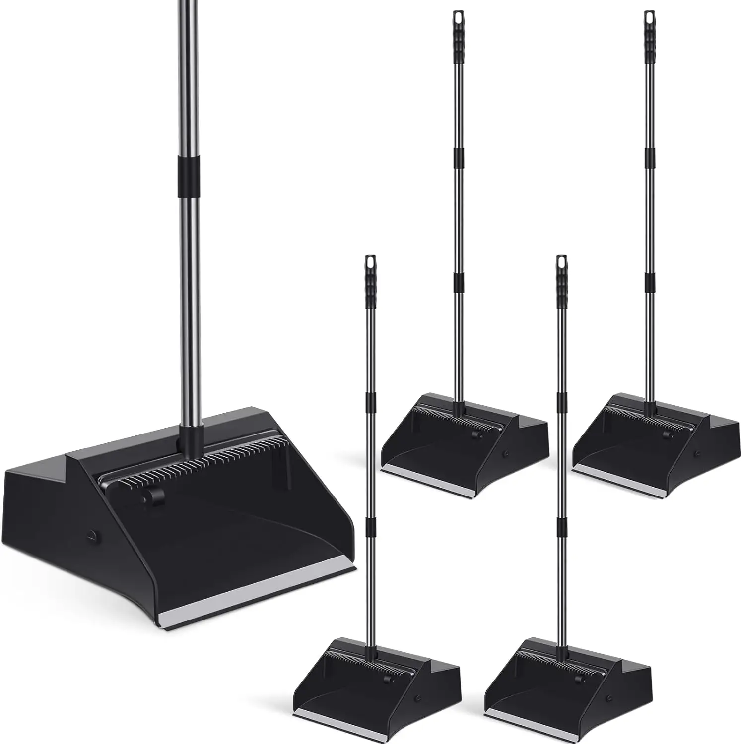 4 Pack Long Handle Dust Pans with Comb, 36.6 Inch Stand Up Dustpan for Indoor Outdoor Restaurant Home Office Floor Cleaning
4 Pack Long Handle Dust Pans with Comb, 36.6 Inch Stand Up Dustpan for Indoor Outdoor Restaurant Home Office Floor Cleaning