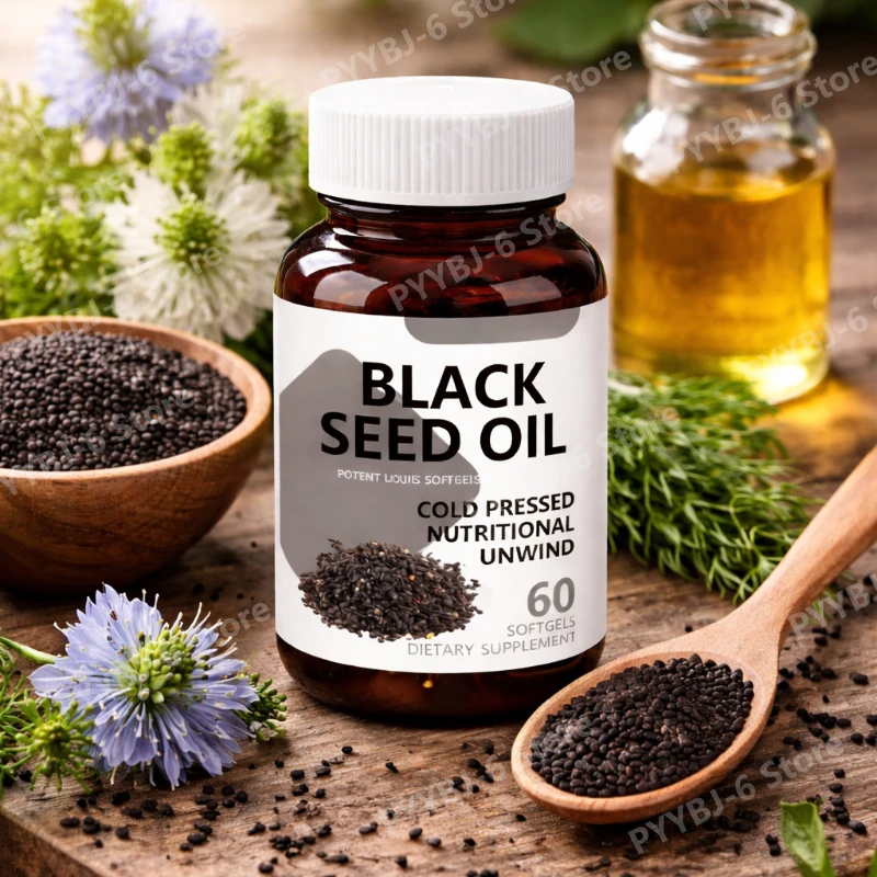 Black Seed Oil Capsules Vitamins Plant Extracts Digestive Comfort Nutritional Balance Daily Support 60 Count Formula Adult Use
Black Seed Oil Capsules Vitamins Plant Extracts Digestive Comfort Nutritional Balance Daily Support 60 Count Formula Adult Use