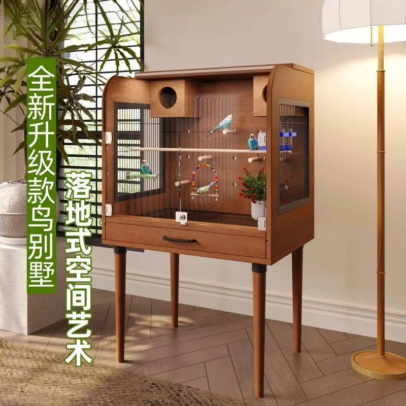 Large size solid wood bird cage, parrot cage, tiger skin Xuanfeng extra large model, customized luxury small sun cage, transpare
Large size solid wood bird cage, parrot cage, tiger skin Xuanfeng extra large model, customized luxury small sun cage, transpare