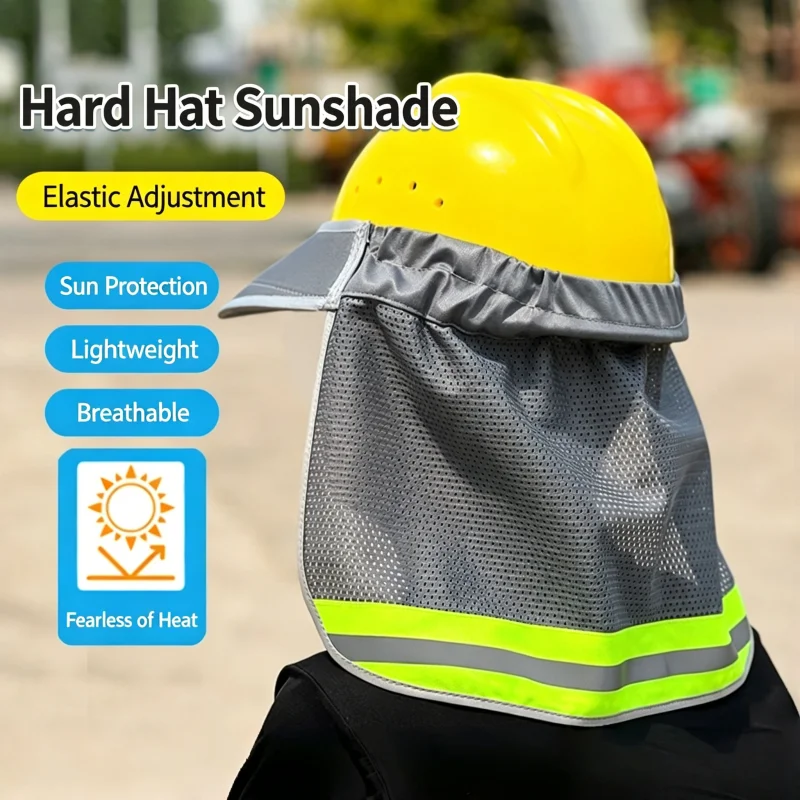 Hard Hat Shade Sun Visor Neck Shade Reflective Strip Protective Helmet Attachment For outdoor Working Construction Sites Men
Hard Hat Shade Sun Visor Neck Shade Reflective Strip Protective Helmet Attachment For outdoor Working Construction Sites Men