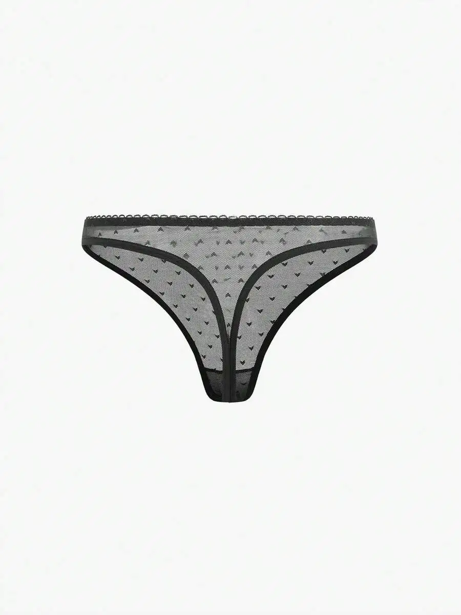 Womens Mesh Thong Panties With Heart Pattern
Womens Mesh Thong Panties With Heart Pattern
