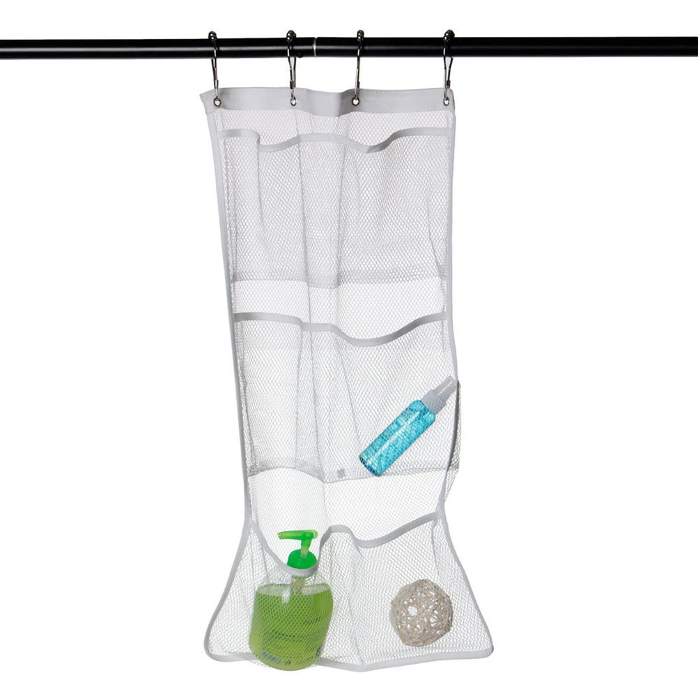 Hanging Mesh Organizer White 6 Pocket Bath Storage Bag Shower Organizer For Body Wash Shampoo Space Saving
Hanging Mesh Organizer White 6 Pocket Bath Storage Bag Shower Organizer For Body Wash Shampoo Space Saving