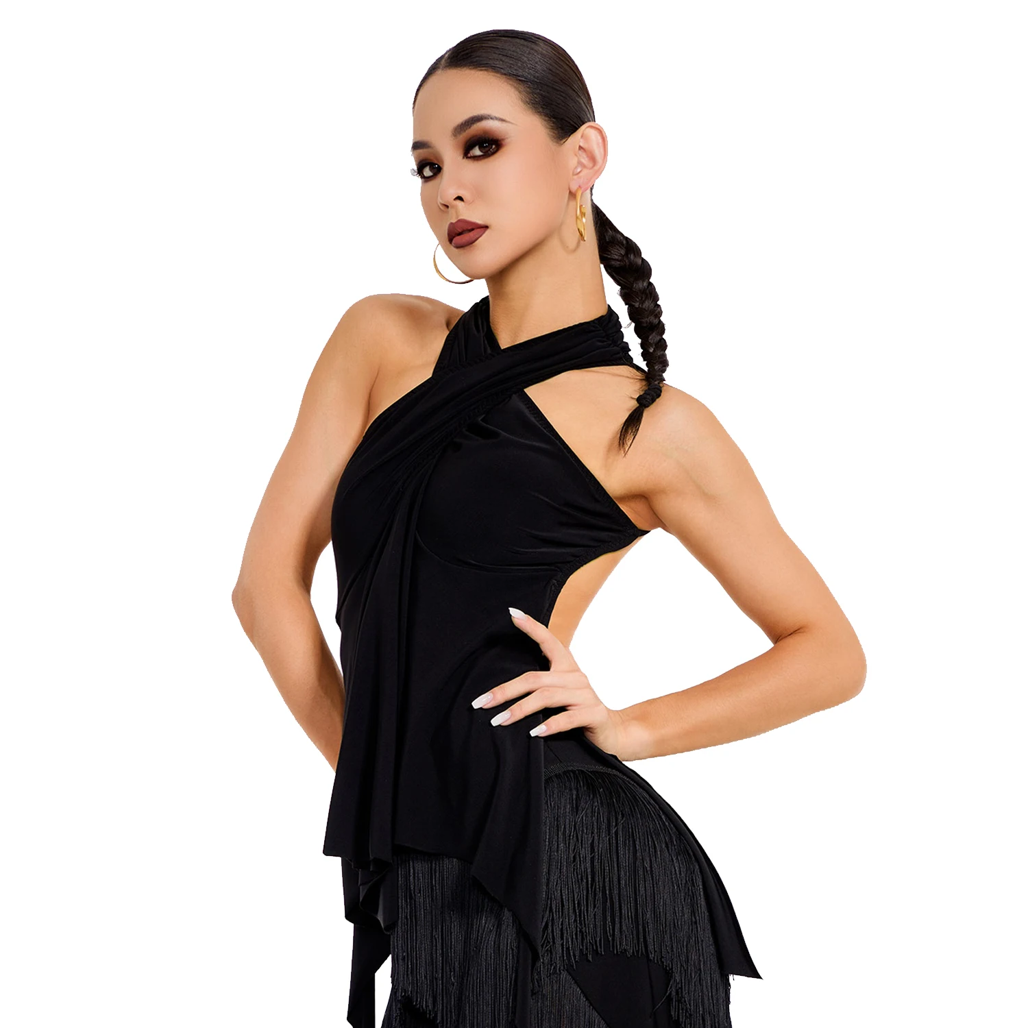Latin Dance Costumes Cross Hanging Neck Backless Jumpsuit Practice Clothes Performance Top Chacha Tango Samba Dance DQL10215
Latin Dance Costumes Cross Hanging Neck Backless Jumpsuit Practice Clothes Performance Top Chacha Tango Samba Dance DQL10215