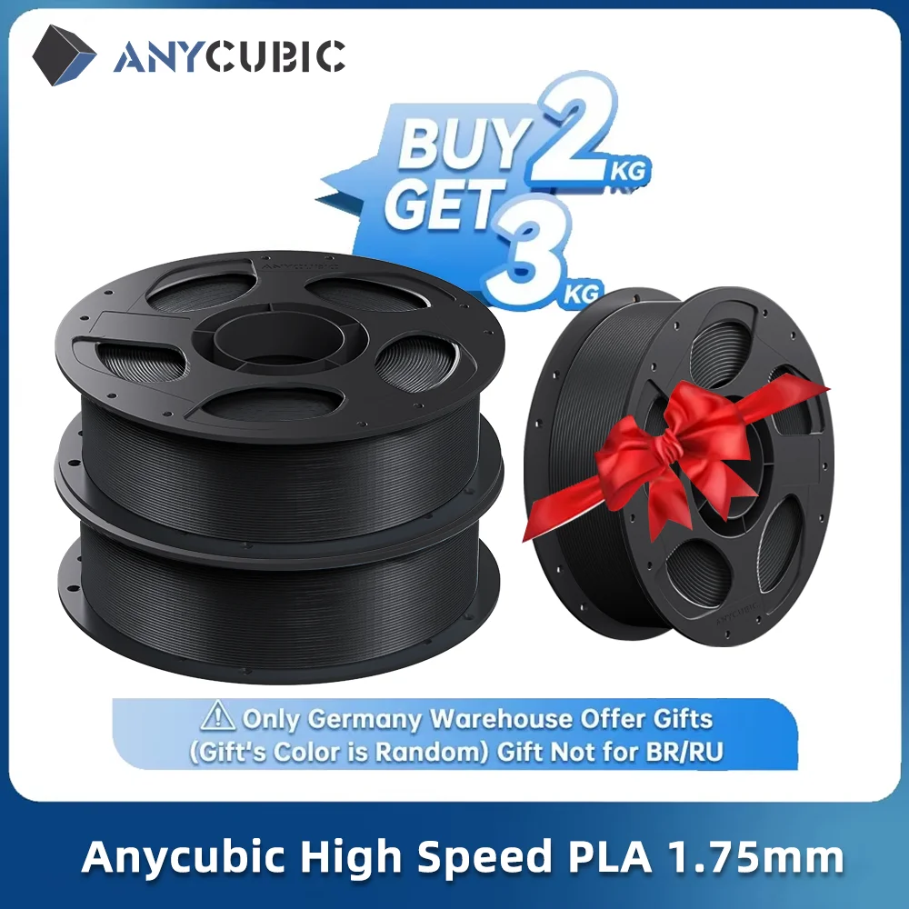 Anycubic High Speed PLA Filament 1.75mm 1KG for FDM 3D Printer Printing Plastic Consumables Material for Kobra 2 Neo Pro Max
Anycubic High Speed PLA Filament 1.75mm 1KG for FDM 3D Printer Printing Plastic Consumables Material for Kobra 2 Neo Pro Max
