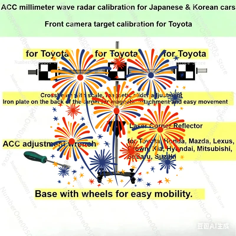 Инструмент для калибровки ADAS с радаром ACC mmWave для Honda, Mitsubishi, Subaru, Suzuki, Kia, Mazda и калибровка передней камеры для Toyota
Инструмент для калибровки ADAS с радаром ACC mmWave для Honda, Mitsubishi, Subaru, Suzuki, Kia, Mazda и калибровка передней камеры для Toyota