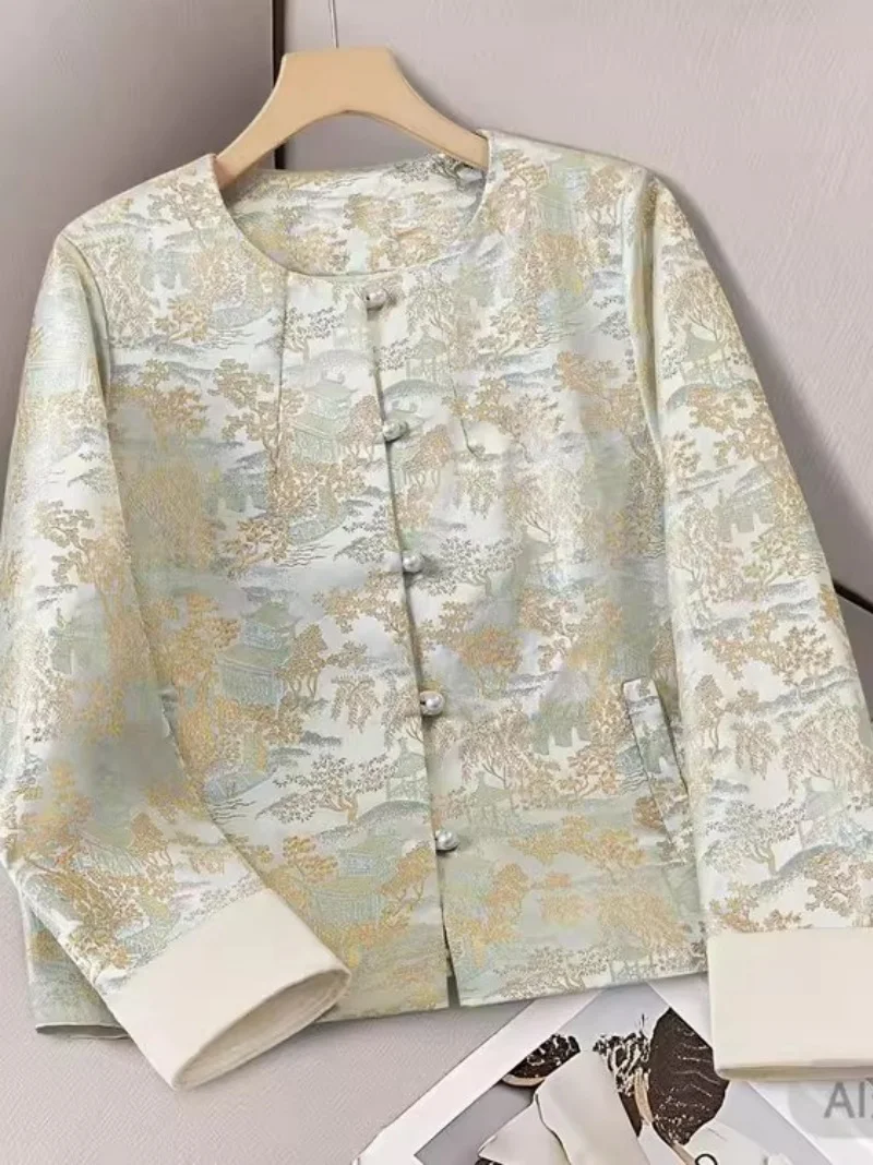 2026 New Chinese Style Short Jacket for Women Spring Autumn Retro Embroidery Button Details Tang Style Vintage Top j406
2026 New Chinese Style Short Jacket for Women Spring Autumn Retro Embroidery Button Details Tang Style Vintage Top j406