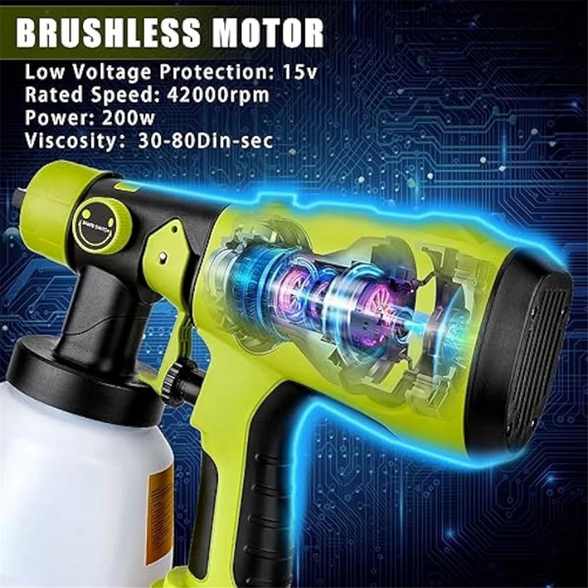 PA-Cordless Paint Sprayer for Li-Ion Battery Electric Handheld Paint for Furniture DIY
PA-Cordless Paint Sprayer for Li-Ion Battery Electric Handheld Paint for Furniture DIY