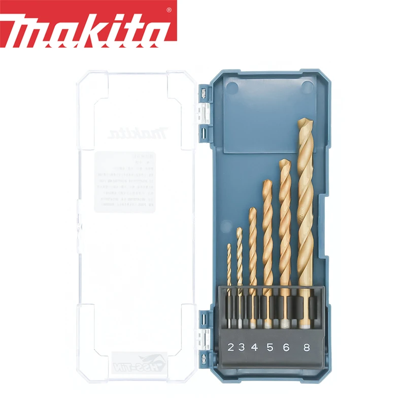 Makita D-72833 HSS-TIN набор сверл Eco 6 шт. высокоскоростные стальные сверла с прямым хвостовиком
Makita D-72833 HSS-TIN набор сверл Eco 6 шт. высокоскоростные стальные сверла с прямым хвостовиком