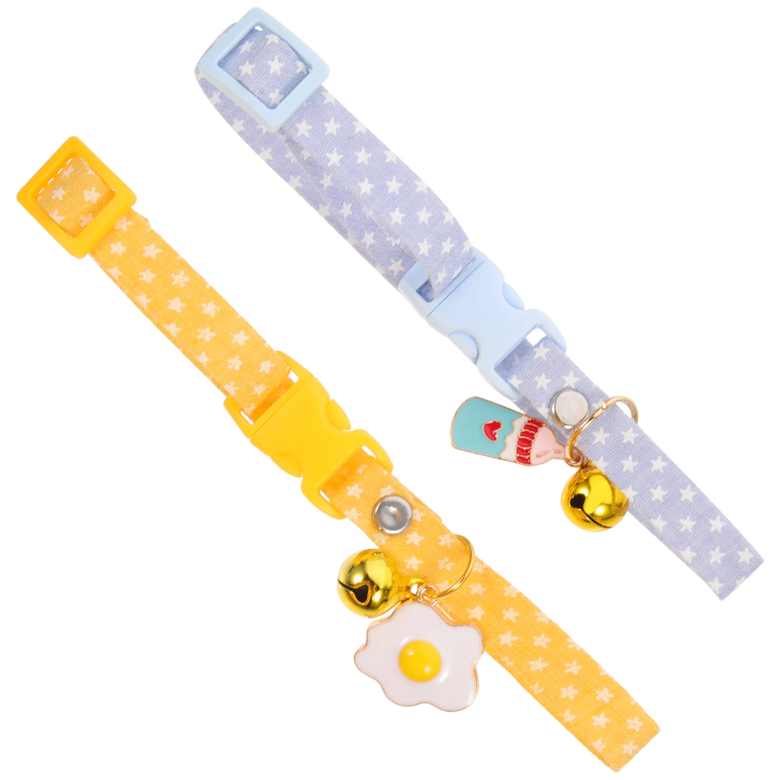 2 Pcs Cat Collars Bells Adjustable Cotton Kitten Collar for Girl Cats Boy Cats Lightweight Decorative Pet Training Hunting
2 Pcs Cat Collars Bells Adjustable Cotton Kitten Collar for Girl Cats Boy Cats Lightweight Decorative Pet Training Hunting
