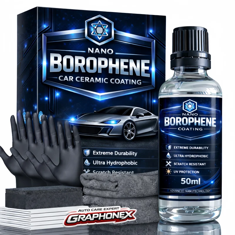 Pro Boron-Enhanced Nano Borophene Car Ceramic Coating - 50ml | Extreme Durability, Ultra Hydrophobic, Scratch Resistant, UV Prot
Pro Boron-Enhanced Nano Borophene Car Ceramic Coating - 50ml | Extreme Durability, Ultra Hydrophobic, Scratch Resistant, UV Prot