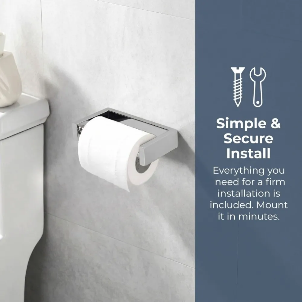 Stainless Steel Paper Roll Holder Wall Mount Easy to Install Toilet Paper Holder Durable Silver Paper Roll Hanger Household
Stainless Steel Paper Roll Holder Wall Mount Easy to Install Toilet Paper Holder Durable Silver Paper Roll Hanger Household
