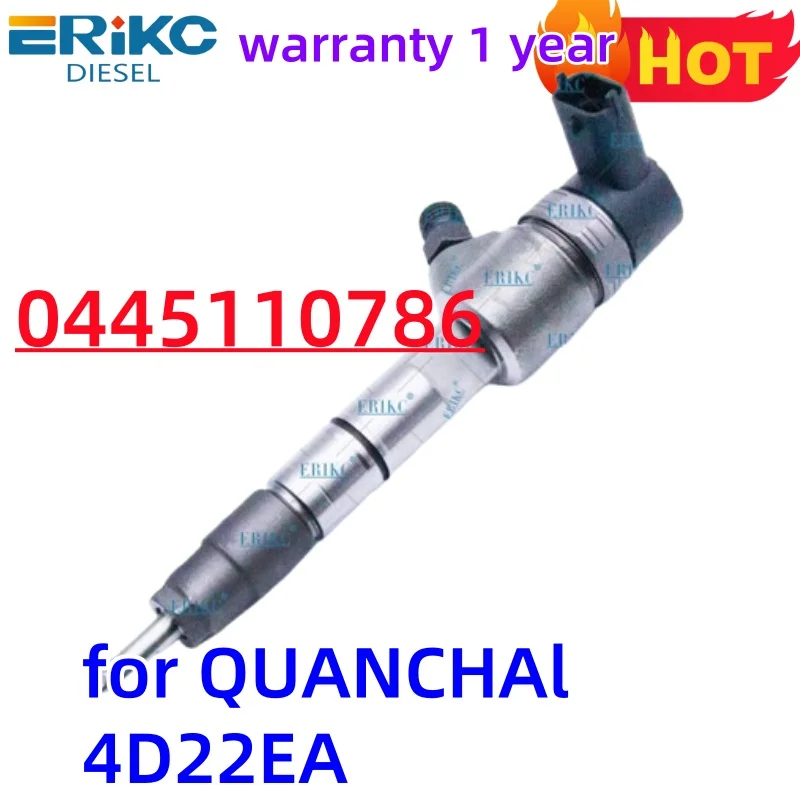 ERIKC Fuel injector 0445110786 0445 110 786 0 445 110 786 for QUANCHAl 4D22EA
ERIKC Fuel injector 0445110786 0445 110 786 0 445 110 786 for QUANCHAl 4D22EA