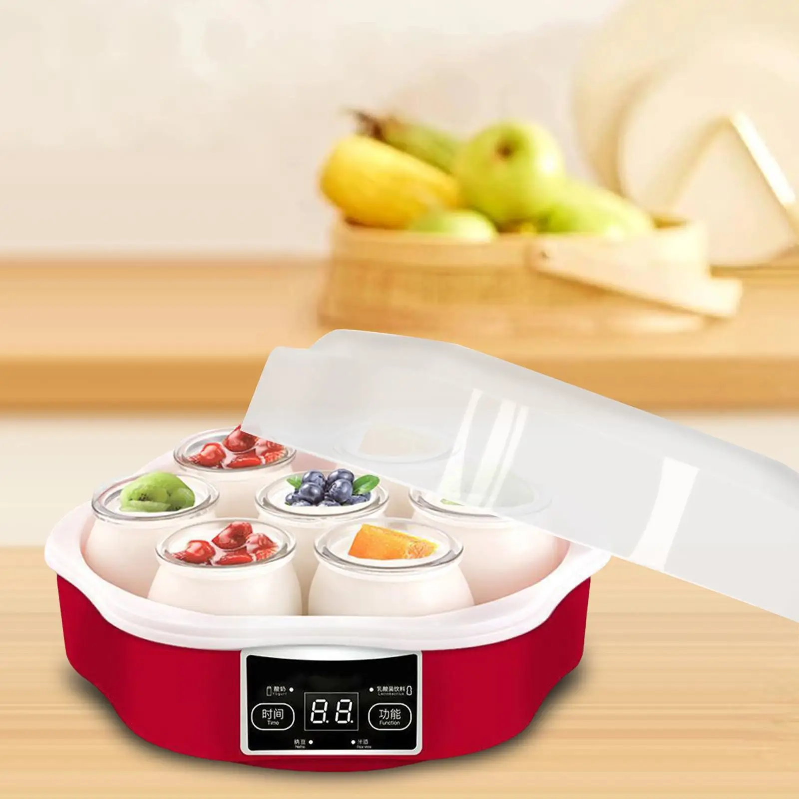 Электрическая йогуртница с 7 стеклянными баночками для сбора в ресторане-столовой
Электрическая йогуртница с 7 стеклянными баночками для сбора в ресторане-столовой