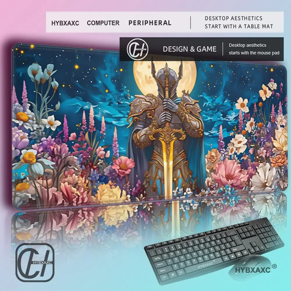 HYBXAXC Magnificent knight and romantic flower MousePad DeskMat with Stitched Edge antislip Durable offices accessories mousemat
HYBXAXC Magnificent knight and romantic flower MousePad DeskMat with Stitched Edge antislip Durable offices accessories mousemat