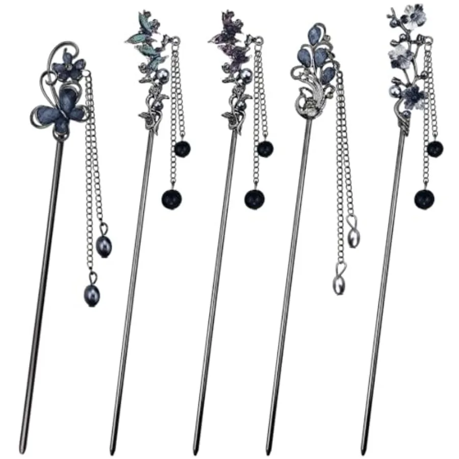 Limited-time offer 5PCS Butterfly Flower Hair Sticks for Buns Long Hair Retro Vintage Asian Chinese Traditional Hanfu Vintage F
Limited-time offer 5PCS Butterfly Flower Hair Sticks for Buns Long Hair Retro Vintage Asian Chinese Traditional Hanfu Vintage F