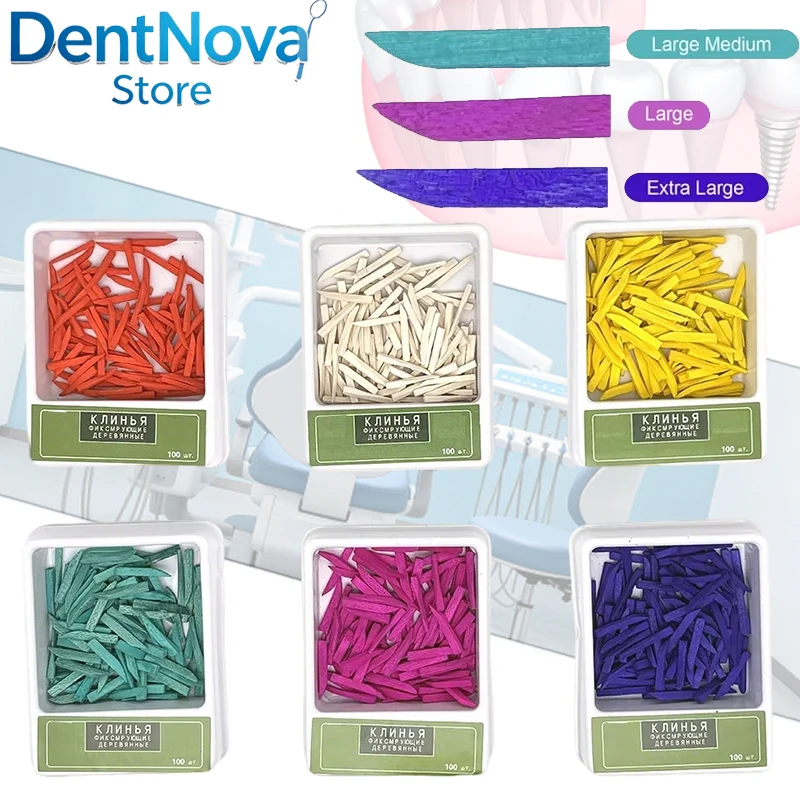 Dental Wooden Wedges 200pcs-2box Anatomical Contoured Fixing Wedges Disposable Matrix Dental Materials
Dental Wooden Wedges 200pcs-2box Anatomical Contoured Fixing Wedges Disposable Matrix Dental Materials