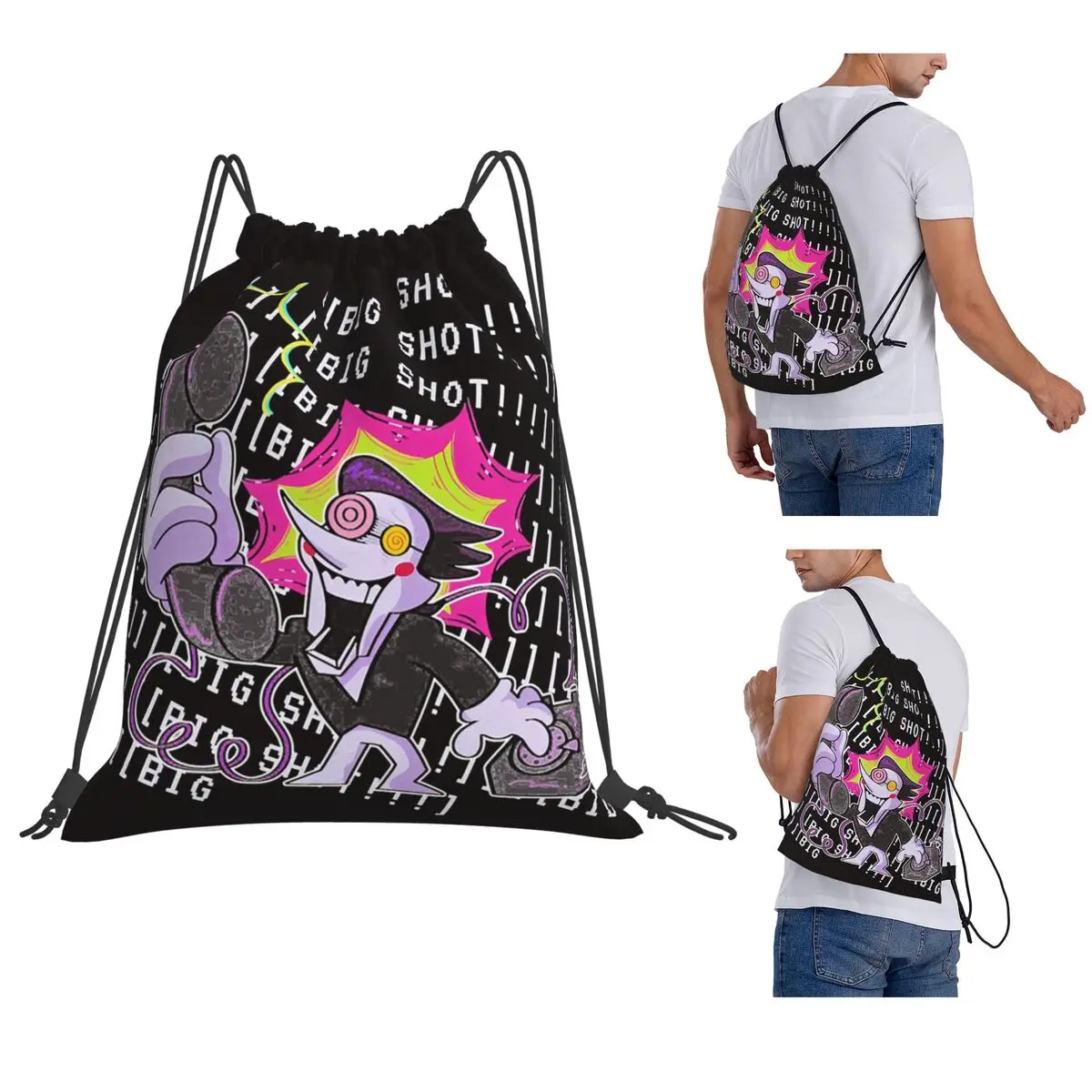 Spamton Deltarune Big Shot Backpacks Multi-function Drawstring Bags Storage Bag Book Bags for Travel Students
Spamton Deltarune Big Shot Backpacks Multi-function Drawstring Bags Storage Bag Book Bags for Travel Students