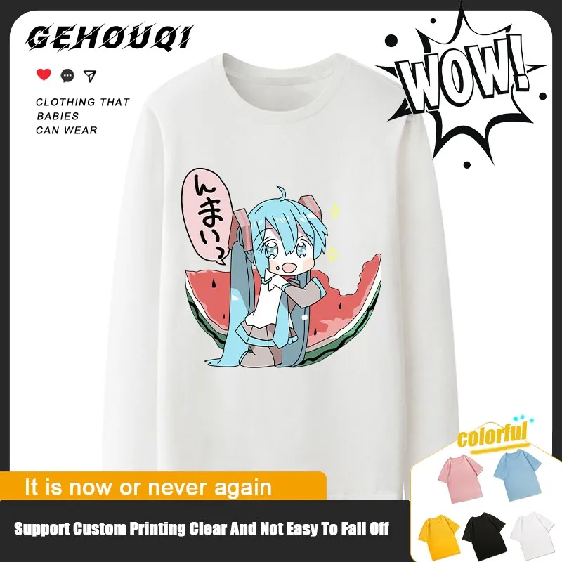 Футболка Hatsune Miku мужская с длинным рукавом, косметология принцессы Мику, два юаня, из хлопка, с японским аниме
Футболка Hatsune Miku мужская с длинным рукавом, косметология принцессы Мику, два юаня, из хлопка, с японским аниме