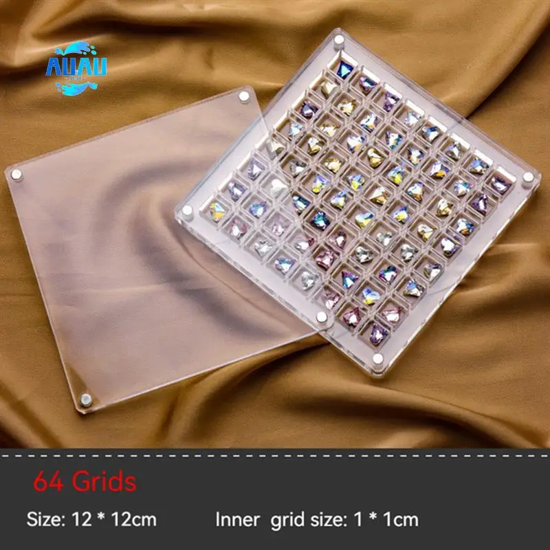 AUAU-36/64Grids Acrylic Nail Art Rhinestones Storage Box Grids Nail Charms Jewelry Decoration Box
AUAU-36/64Grids Acrylic Nail Art Rhinestones Storage Box Grids Nail Charms Jewelry Decoration Box