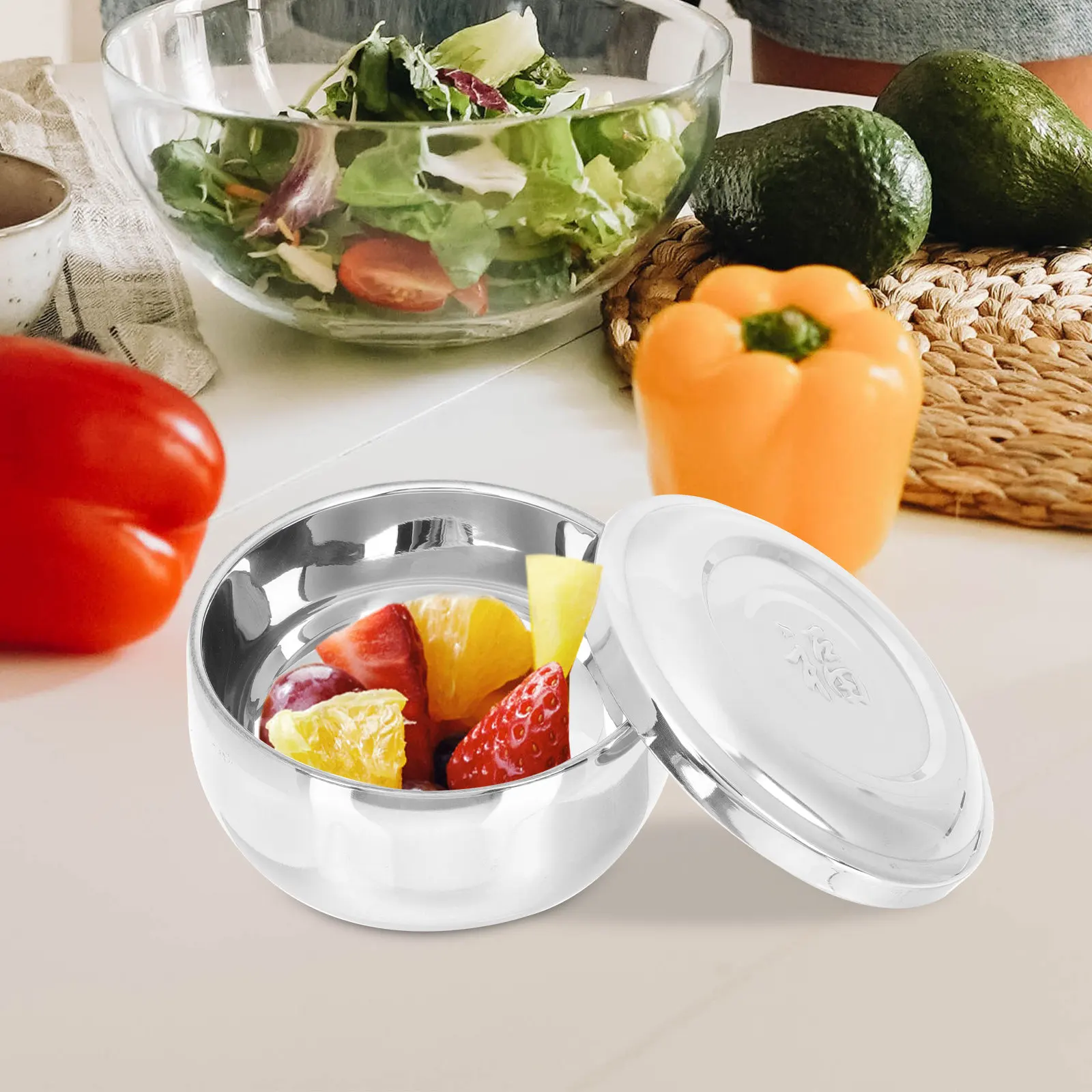 Double-Layer Stainless Steel Rice Bowl Korean Style Soup Food Storage Kitchen Supplies Thickened Dining Bowl Home Tableware
Double-Layer Stainless Steel Rice Bowl Korean Style Soup Food Storage Kitchen Supplies Thickened Dining Bowl Home Tableware