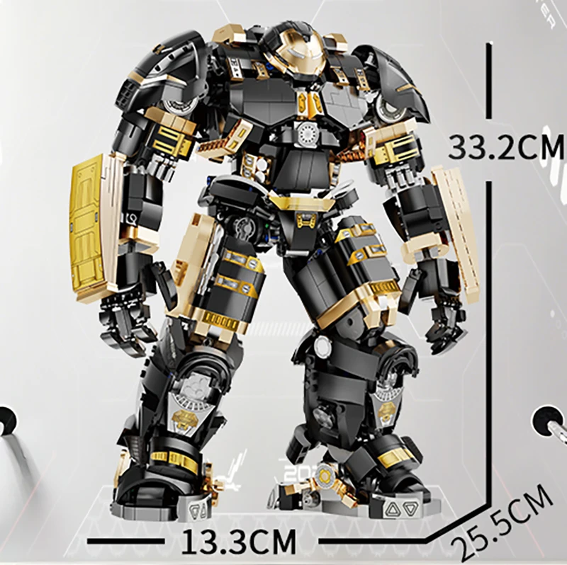 New2300+pcs Black Hulk Buster Marvel Building Blocks Sets Iron Man Machine Toys Bricks Action Figures Model Gifts for Boys Adult
New2300+pcs Black Hulk Buster Marvel Building Blocks Sets Iron Man Machine Toys Bricks Action Figures Model Gifts for Boys Adult