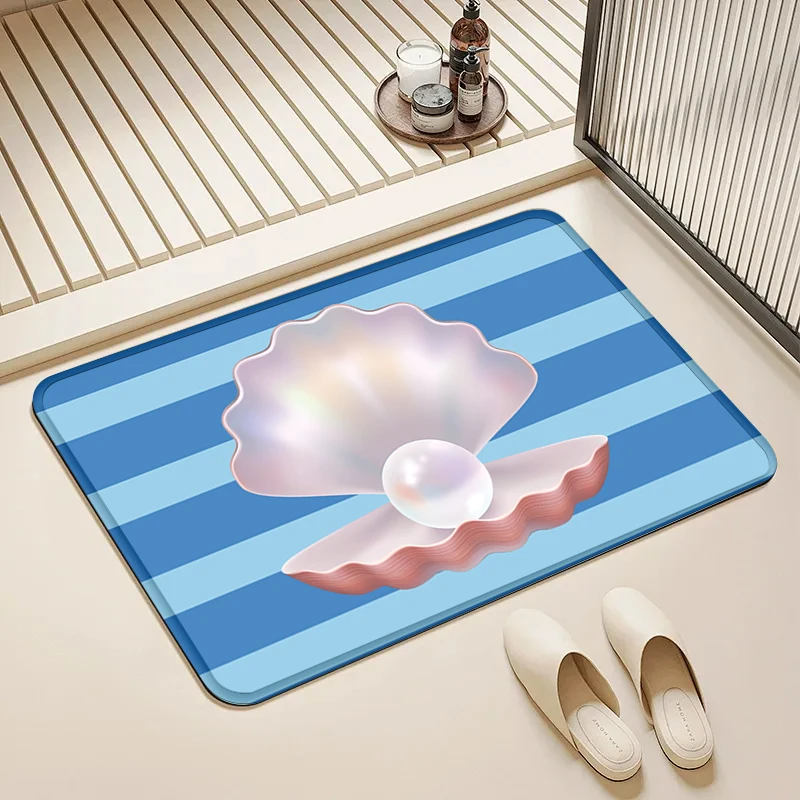 Pearl Shell Door Mat Non-Slip Absorbent Floor Rug for Home Bathroom Kitchen Living Room Decor
Pearl Shell Door Mat Non-Slip Absorbent Floor Rug for Home Bathroom Kitchen Living Room Decor