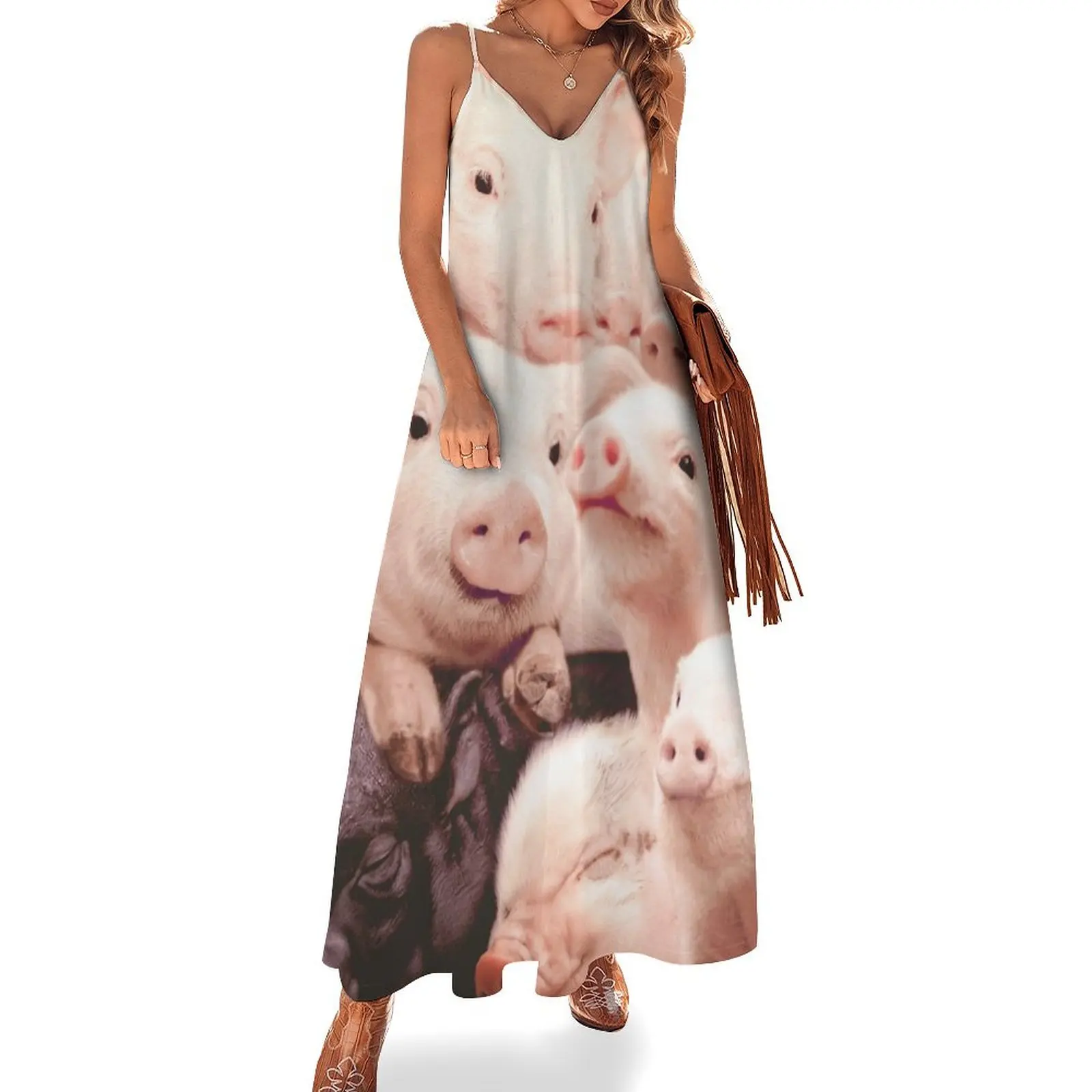 Pigs Sleeveless Dress sexy dress for women Woman fashion wedding guest dress 2024 elegant chic women dresses promotion
Pigs Sleeveless Dress sexy dress for women Woman fashion wedding guest dress 2024 elegant chic women dresses promotion