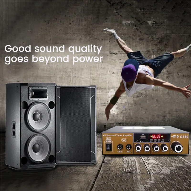 1 PCS G380 Digital Power Amplifier Multifunctional Power Amplifier Auto Supplies US Plug
1 PCS G380 Digital Power Amplifier Multifunctional Power Amplifier Auto Supplies US Plug