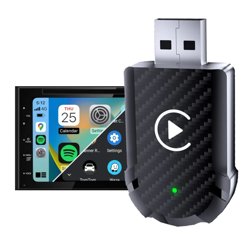 2 in 1 Wireless Carplay Android Auto Dongle Plug & Play USB Adapter
2 in 1 Wireless Carplay Android Auto Dongle Plug & Play USB Adapter