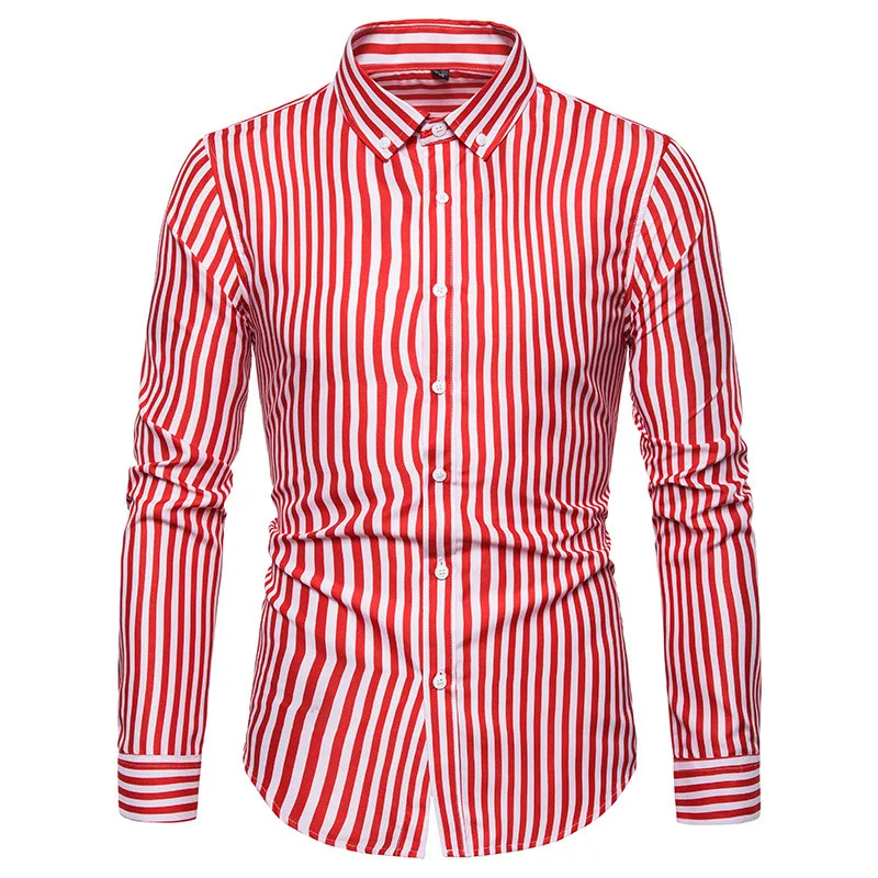 Spring Summer Men's Thin Slim Fit Long Sleeve Printed Shirt Plus Size Fashion Business Casual Striped Shirt
Spring Summer Men's Thin Slim Fit Long Sleeve Printed Shirt Plus Size Fashion Business Casual Striped Shirt