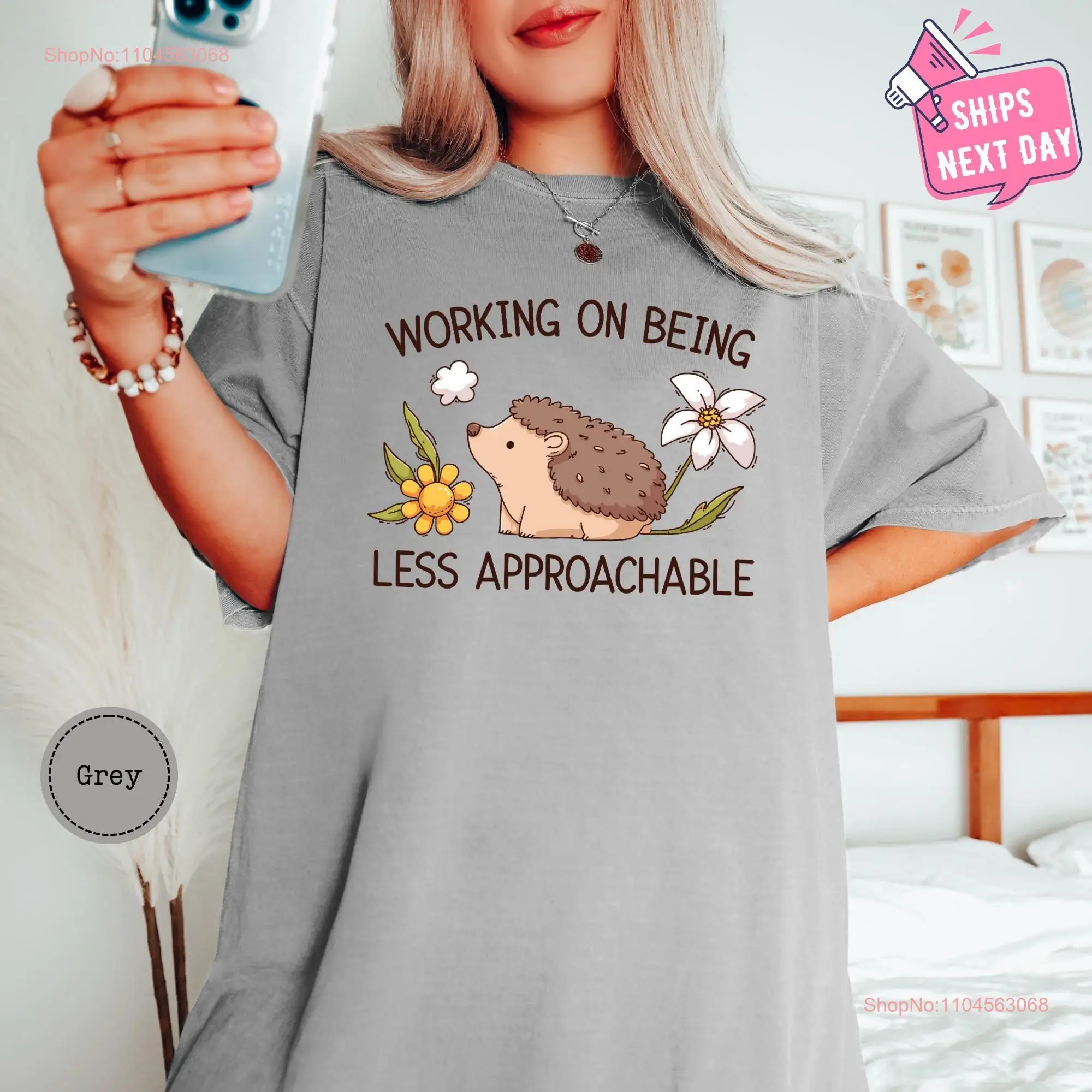 Less Approachable Hedgehog T Shirt Cottagecore Cute Animal Womens Sarcastic Funny Women Girlfriend for Her
Less Approachable Hedgehog T Shirt Cottagecore Cute Animal Womens Sarcastic Funny Women Girlfriend for Her