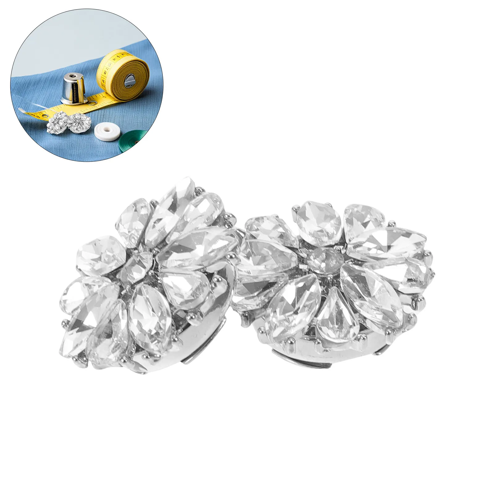 2 шт. модные накладки на пуговицы со стразами в виде подсолнухов, декоративные аксессуары для пуговиц рубашек для мужчин и женщин, для свадеб, вечеринок и официальных мероприятий
2 шт. модные накладки на пуговицы со стразами в виде подсолнухов, декоративные аксессуары для пуговиц рубашек для мужчин и женщин, для свадеб, вечеринок и официальных мероприятий