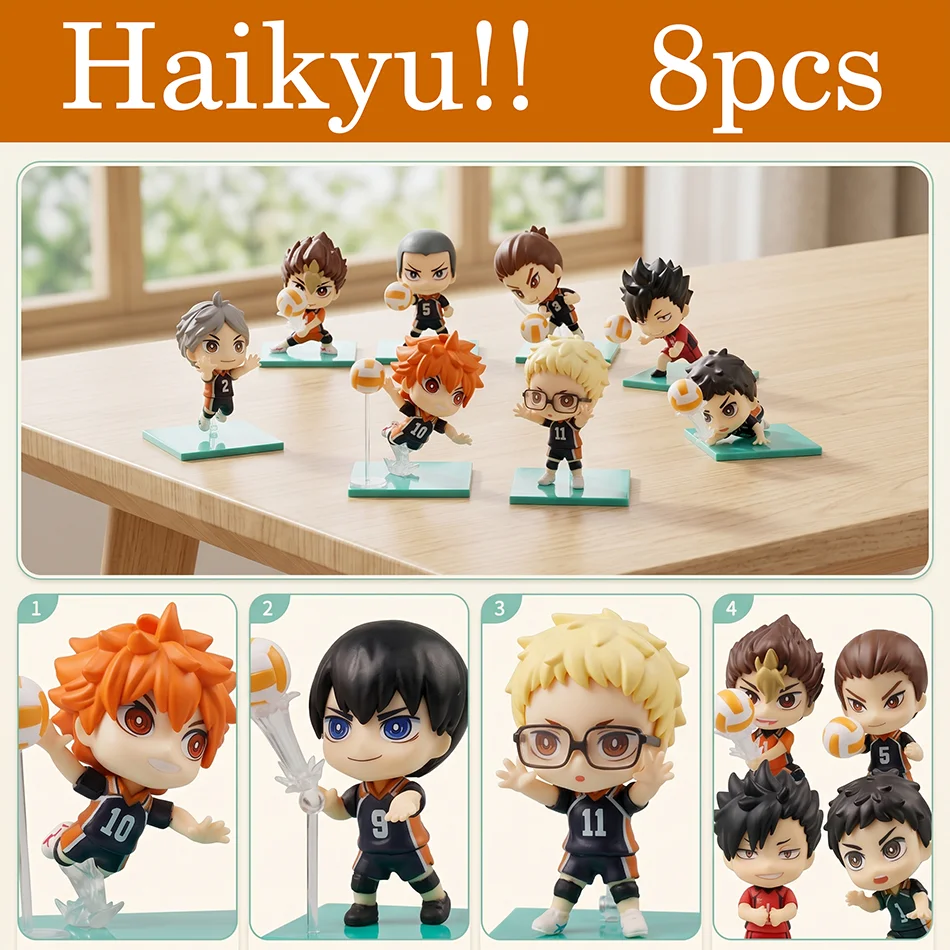 Haikyuu Anime Figure Set 8Pcs PVC Cartoon Character Dolls Collectible Model Ornaments Cute Desk Decor Kids Birthday Gift
Haikyuu Anime Figure Set 8Pcs PVC Cartoon Character Dolls Collectible Model Ornaments Cute Desk Decor Kids Birthday Gift