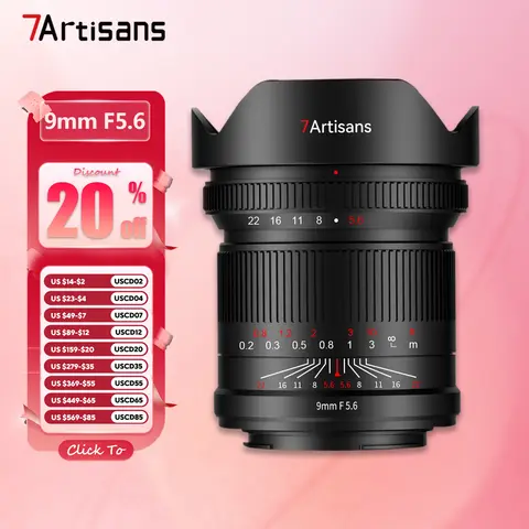 7artisans 9mm F5.6 ASPH. Full Frame with Rear ND Filter for Humanities Photography with Sony E A7RIII Nikon Z Canon RF L Mount