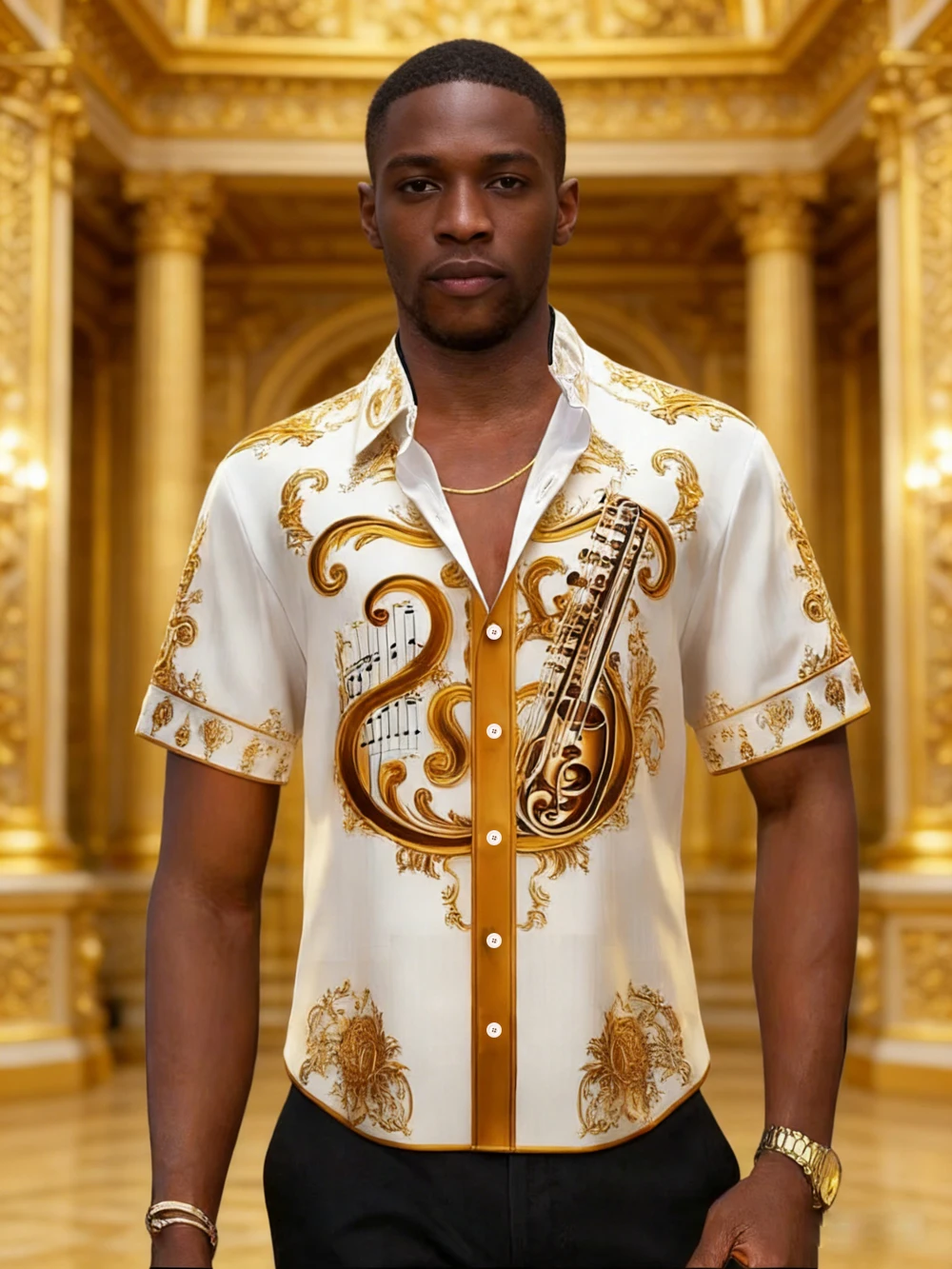 Men's Dark Retro Fashion Short-Sleeve Shirt Baroque High-DefinitionPrinted Designer Shirt Hawaiian Vacation Party Men's Clothing
Men's Dark Retro Fashion Short-Sleeve Shirt Baroque High-DefinitionPrinted Designer Shirt Hawaiian Vacation Party Men's Clothing