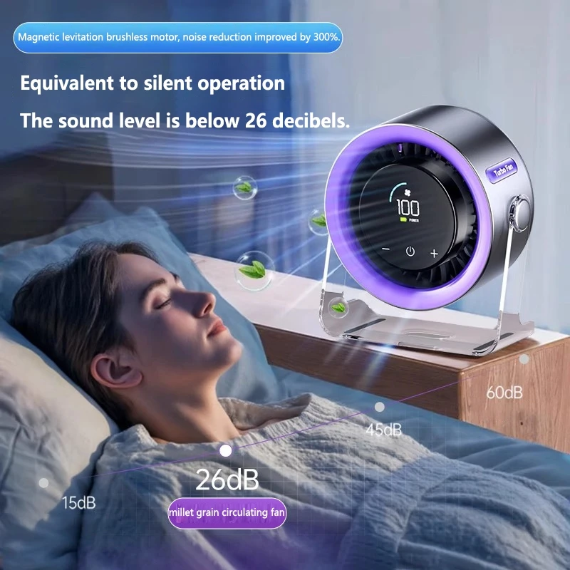 Desktop Circulating Fan Wall-mountable Small USB Rechargeable Fan Silent Super Strong Cold Wind New Energy Office Cooling Fan
Desktop Circulating Fan Wall-mountable Small USB Rechargeable Fan Silent Super Strong Cold Wind New Energy Office Cooling Fan
