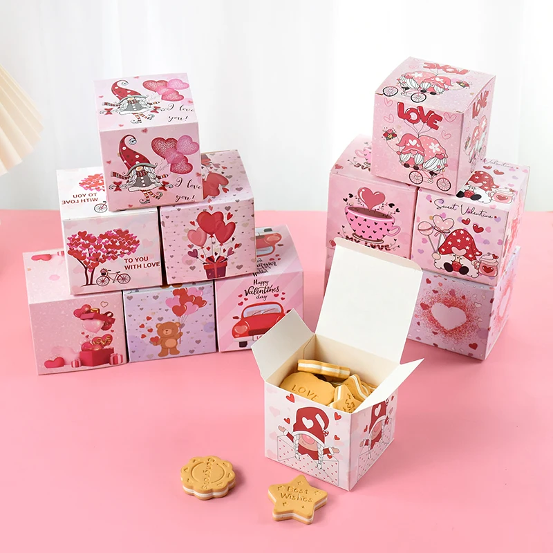 6pcs 7x7x7cm Square Candy Boxe Gnome Faceless Doll Printed Valentine's Day Gift Box Bag Wedding Engagement Party Decor Supplies
6pcs 7x7x7cm Square Candy Boxe Gnome Faceless Doll Printed Valentine's Day Gift Box Bag Wedding Engagement Party Decor Supplies